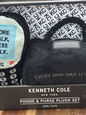 Kenneth Cole Plush Dog Toy 2 Pack